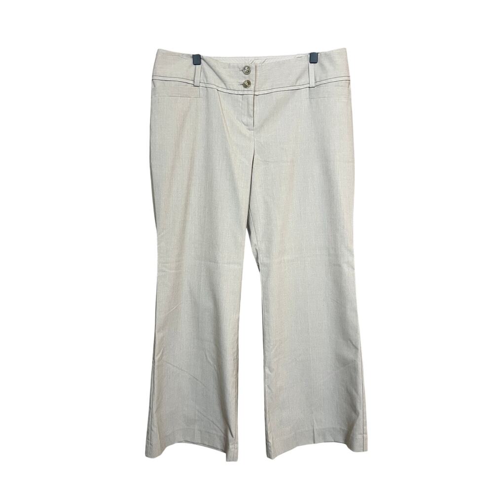 The Limited Cassidy Fit Khaki Stretch Dress Pants Career Workwear Size 12 Short